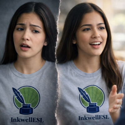 image of Filipina transitioning from nervousness to confidence